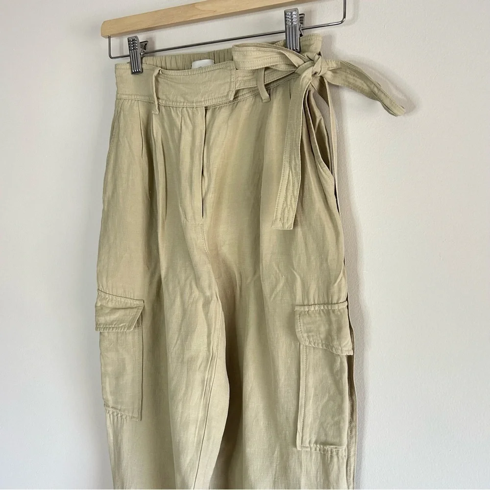 Wilfred Kafka Belted Linen Cargo Pants size 0